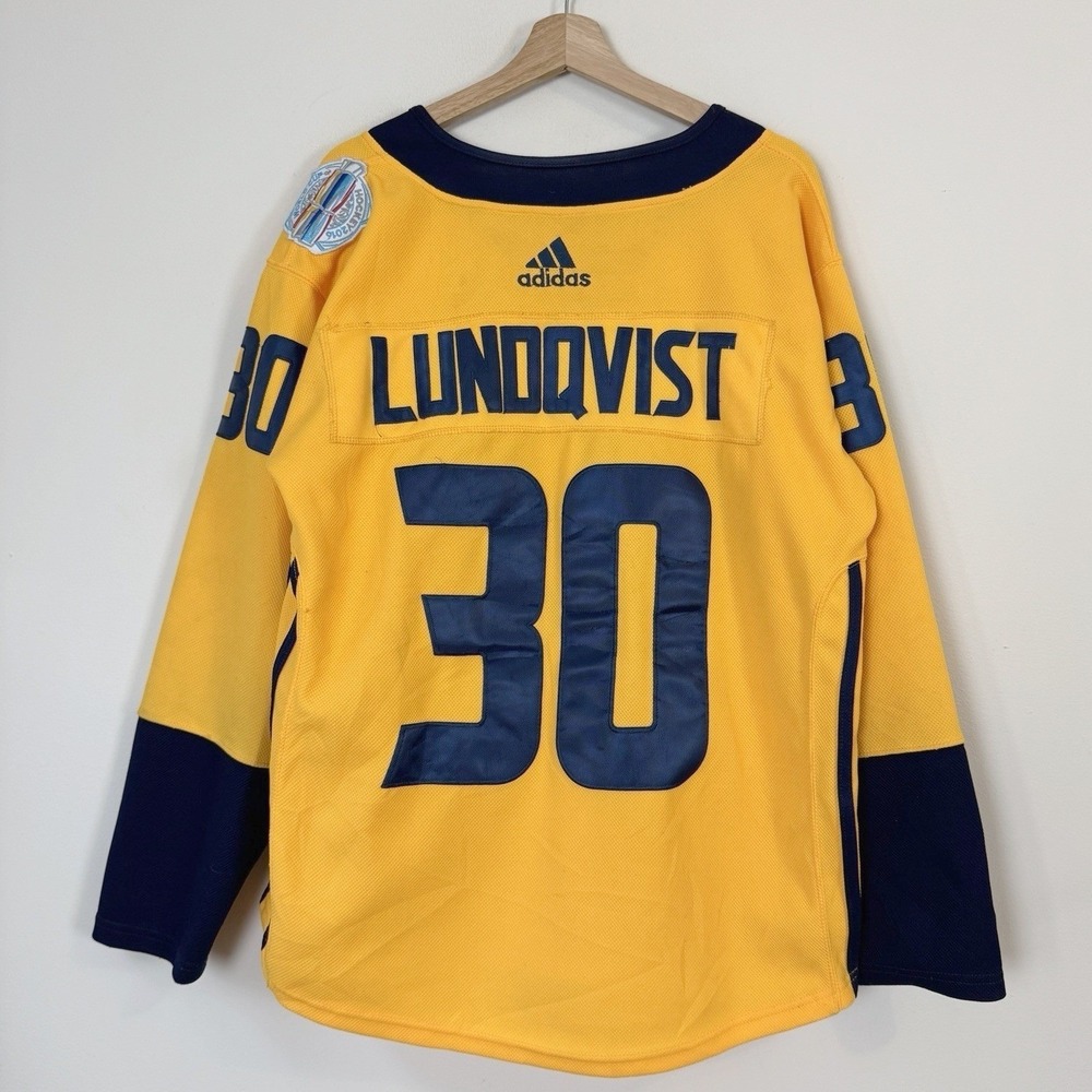Adidas Henrik Lundqvist Sweden 2016 World Cup Of Hockey Jersey Hockey Jersey - M